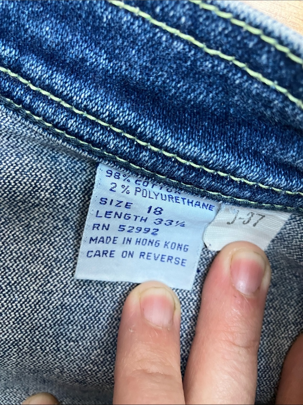 Vintage rare Jordache Straight-Leg high rise Dark Blue Jeans - Picture 2 of 10